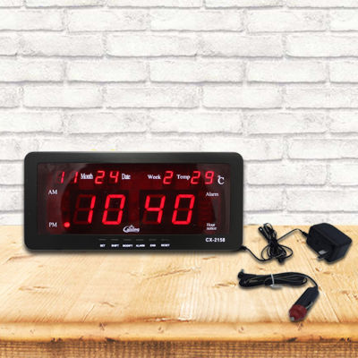 นาฬิกาดิจิตอล LED DIGITAL CLOCK รุ่น2158.บนโต๊ะ บนผนัง
