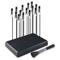 15 Pcs Alligator Clip Sticks with Base Holder Modeling Tools for Airbrush Hobby Model Parts