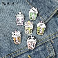 Pinhabit เข็มกลัดเคลือบรูปสัตว์น่ารัก