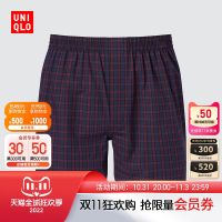 ❣กางเกงขาสั้นเท้าแบนของ UNIQLO (กางเกงลายสก๊อต UNIQLO 451633) ในสี่มุม