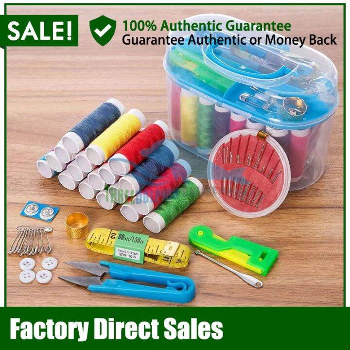 TH 10 in1 Sewing Kit Box Set Small Household Sewing Tools Portable Sewing Kit Lazada PH