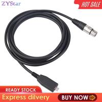 อะแดปเตอร์เสียง ZYStar 3ขา XLR ตัวเมียถึง2.0 Type C ขั้วต่อ USB ไมค์ไมโครโฟน