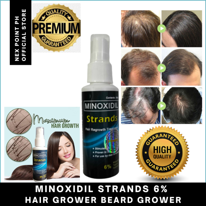 Minoxidil Strands 6% Minoxidil Topical Solution (60ml per bottle) Hair ...