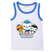 Octonauts เสื้อกล้ามเด็กชายสาวฤดูร้อนเสื้อยืดแขนกุดเด็กเสื้อกล้ามลำลองฤดูร้อน Sweatless เสื้อยืดเสื้อผ้าเด็ก8683เสื้อผ้าเด็กผ้าฝ้ายเสื้อลำลอง