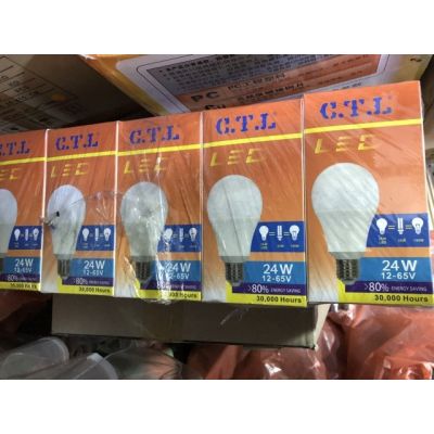 โปรโมชั่น+++ หลอดไฟ LED 12-24-65v 24w CTL E27 แสงสีขาว ราคาถูก หลอด ไฟ หลอดไฟตกแต่ง หลอดไฟบ้าน หลอดไฟพลังแดด