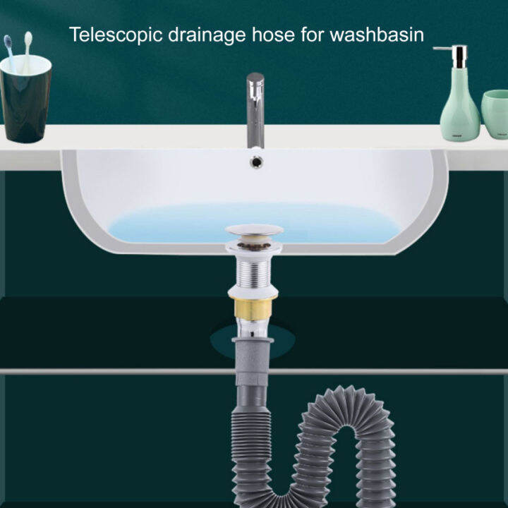 🔥Ready Stock🔥PVC Drain Hose Retractable Basin Under The Water Pipe