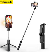 ไร้สายบลูทูธเข้ากันได้ Selfie Stick พับมินิขาตั้งกล้องชัตเตอร์รีโมทคอนลสำหรับ Ios Android.