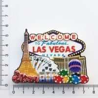 American Casino Las Vegas Tourist Souvenir Magnetic Sticker Fridge Magnet