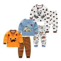 New Baby Boys Pajamas Autumn Winter Long Sleeve Children Clothing Sleepwear Cotton Pyjamas Sets For Kids 1 2 3 4 5 6 7 8 Years