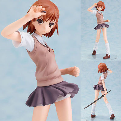 Figure ฟิกเกอร์ To Aru Kagaku No Railgun Index เรลกัน แฟ้มลับคดีวิทยาศาสตร์ Misaka Mikoto มิซากะ มิโคโตะ ชุดนักเรียน Ver Anime ของสะสมหายาก อนิเมะ การ์ตูน มังงะ คอลเลกชัน ของขวัญ Gift จากการ์ตูนดังญี่ปุ่น New Collection Doll ตุ๊กตา manga Model โมเดล