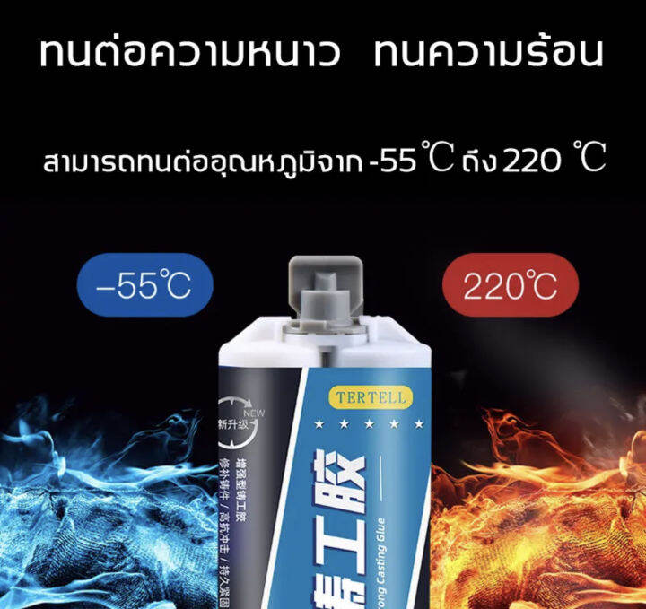 50ปีไม่มีหลุดกาวเชื่อมโลหะ-กาวเชื่อมเหล็ก-กาวโลหะแท้-กาวติดเหล็ก-กาวติดเหล็กแท้-แข็งตัวเร็ว-ติดทนนานหลังจากการบ่มอย่างสมบูรณ์-ใช้งา