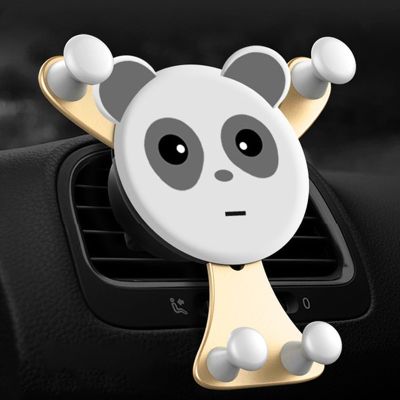 Universal Panda Smartphone Phone Holder Auto Air Vent Phone Stand Mount 360 Mobile Cell Car Phone Holder For Iphone In Car Car Mounts