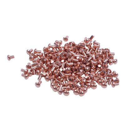 200 Pcs 5/64 x 1/8 inch Round Head Copper Solid Rivets Fasteners