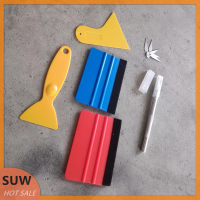 ? SUW 1ชุดเครื่องมือรถห่อสติกเกอร์ห่อเครื่องมือรถไวนิล Wrap Tint Film TOOL