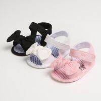 【hot】！ New Infant Sandals Bow Anti-Slip Cotton Sole 0-18M Toddler Baby Shoes