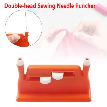 5 10pcs Mini Sewing Machine Needle Threader With Hook Plastic