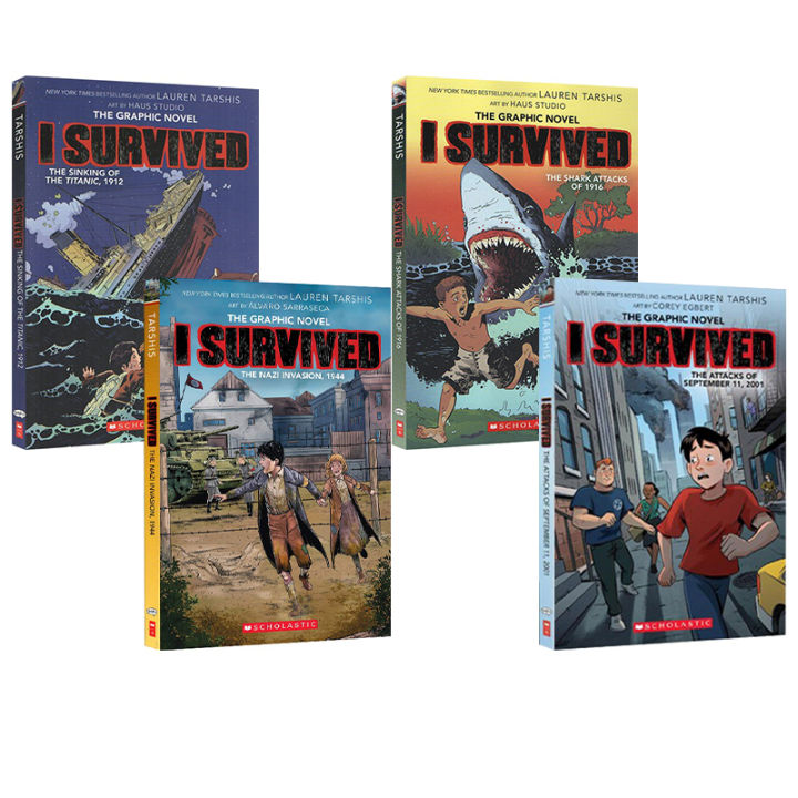 English original I survived survivor series comic novels 4 volumes 1916 ...