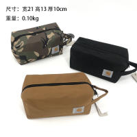 【Available】Makeup Bag Carh*arttxToiletries Bag Work Suit Mens and Womens Handheld Bag