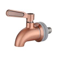 304 Stainless steel red bronze finished wine barrel spigot tap Drink Dispenser Faucet Coffee Valve