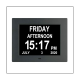 8 inch Alarm -Dementia Clock with Custom Reminders&Remote Control Clock with Date Helps Memory Loss/Alzheimers-EU Plug