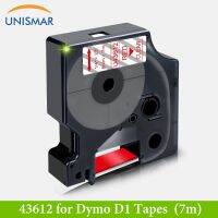 【Cod】 Multi Mobiles Unismar เทปฉลากกาวสูงสีดำขนาด6มม. 43624สำหรับเครื่องพิมพ์ป้ายฉลาก Dymo D1 160 280จุดติดเลเบิลเครื่องทำ150 200