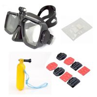 For Gopro Hero7 6 Diving Mask Bobber Floaty Anti Fog Inserts Flat Curved Mount Adhesive Sticker For Gopro Action Cam Accessories