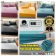 Cadar Plain Color Bedsheet Set Single/Queen/King Cadar WARNA TAK PUDAR/LUNTUR Kain Sejuk Pillow Cover & Bolster Case Solid Color Bed Sheet Set Bedding