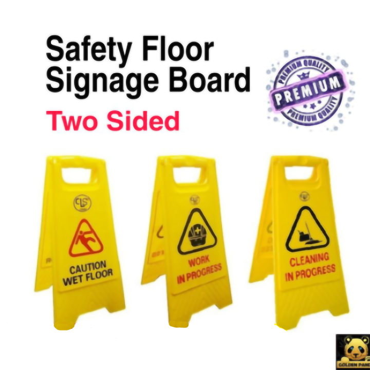 Caution Floor Signage Board A Shape Standing/ Two Sided/ Durable