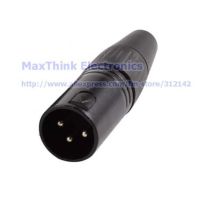 ❡☂ XLR 3 Pins Male Plug Audio Adapter For Microphone MIC XLR Plug 3P Mic Microphone Black Connector 10pcs Free shipping