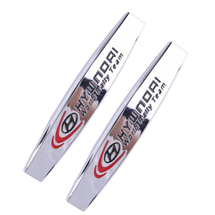 Upgrade 2 Pieces Metal Car Sticker Car Side Decal For Hyundai accent