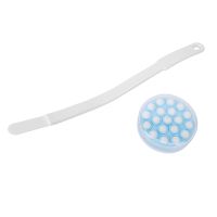 [COD][จัดส่งฟรี]Long Handled Lotion Oil Cream Applicator Head Body Leg Back Bath Brush Scrub Massager Shower Rubbing Brush Bath Supplies Tools