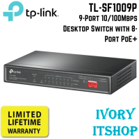 TP Link TL-SF1009P 9-Port 10/100Mbps Desktop Switch with 8-Port PoE+