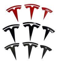 3ชิ้นหลอดไฟเลี้ยวสติ๊กเกอร์โลโก้สีดำสำหรับ Tesla รุ่น3รุ่น Y อุปกรณ์ตกแต่งล้อรถยนต์แต่งกล่องใส่ของท้ายรถจักรยานยนต์