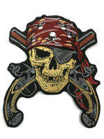 อาร์ม ตัวรีดติดเสื้อ ลาย Pirate Skull &amp; Guns