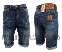 TPPJEANS lll Shorts Denim ขาสั้นยีนส์สีบลูฟอก ทรงสลิมซิป Size 28-38