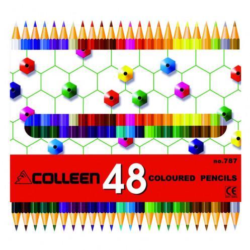 BASA คอลลีนดินสอสีไม้ 2 หัว 24 แท่ง 48 สี