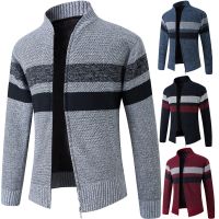 【YD】 Cardigan sweater mens knitted cardigan hooded coat autumn and winter is fashionable Korean version.