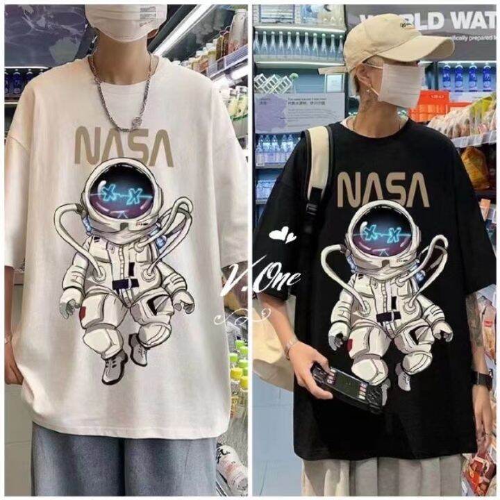 are-m-5xl-เสื้อยืดชาย-nasa-นักบินอวกาศคอกลม-แขนสั้น-แฟชั่น-s92