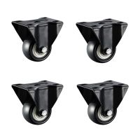 4Pcs Furniture Caster Heavy Duty Caster Wheels 1.5/2 Inch Replacement Casters Rubber Safe Roller Mute Trolley Universal Wheels