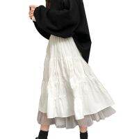 【CW】 50  Skirt Woman Hot Sale Fashion A Pleated Tulle Elastic Waist Wear