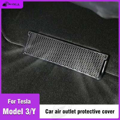 Conditioning Outlet Cover Under Seat Air For Tesla Model Y 3 2019-2022 Air Vent Grille Protector Snap-In Installation Cover ABS