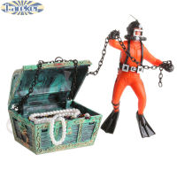 Treasure Hunter Diver Action Figure เครื่องประดับตู้ปลา Aquarium Decor ภูมิทัศน์ Dropshipping