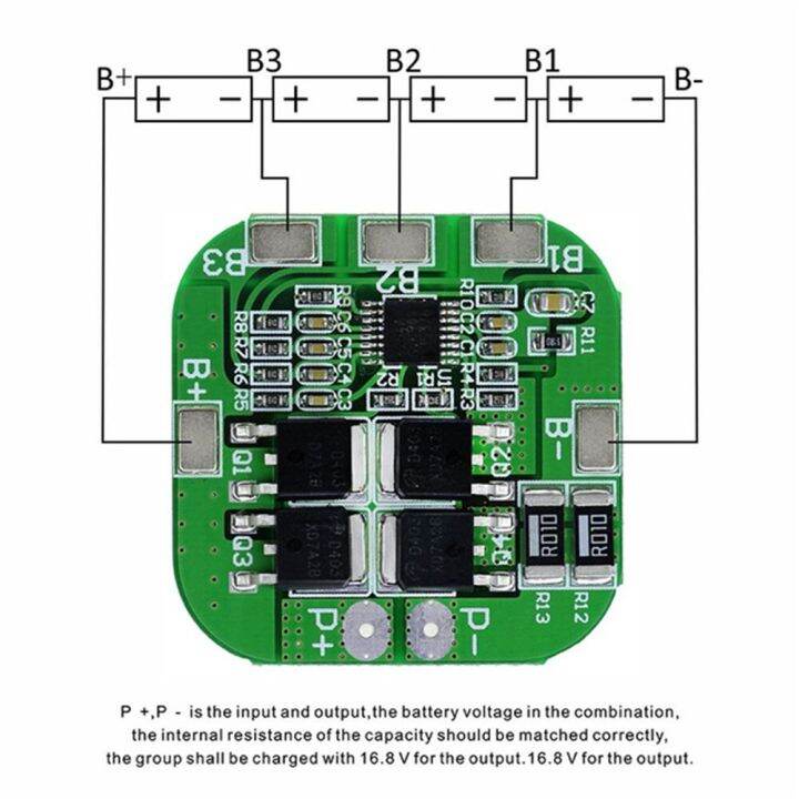 djrgs-4s-20a-แบตเตอรี่ลิเธียมไอออนโอเวอร์ชาร์จโมดูลเซลล์โมดูลป้องกัน-bms-การตรวจจับแรงดันไฟฟ้าวงจร-bms-เครื่องชาร์จ18650แผ่นป้องกันที่ชาร์จบอร์ด-pcb