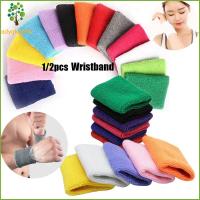 ADYQKU0DH 1/2pcs สีทึบ Unisex นุ่มสบาย ยามห่อยาม วงเทนนิสมือ กีฬา Sweatband สายรัดข้อมือผ้าฝ้าย สายรัดข้อมือยิมเหงื่อ