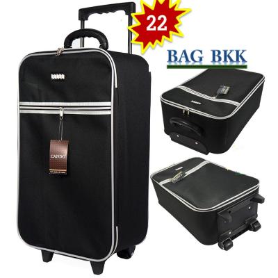 BAG BKK กระเป๋าเดินทาง CANDO 22นิ้ว แบบหน้าเรียบ 2 ล้อคู่ด้านหลัง รุ่น F1177-22