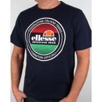 Mens ellesse graphic T-shirt cotton round neck short sleeve T-shirt