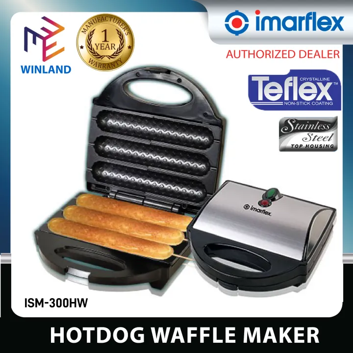 Imarflex Original Hotdog Waffle Maker Stainless * WINLAND * Lazada PH