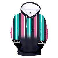 Sudadera con capucha 3d para hombre y mujer, suéter deportivo de rayas verticales coloridas, moda Hip Hop, Tops de manga larga con capucha 3D