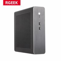 RGEEK แชสซี G60อะลูมิเนียมล้วนมินิกรณี HTPC ITX คอมพิวเตอร์เดสก์ท็อป USB2.0เพาเวอร์ซัพพลาย