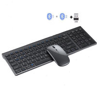 Mofii Wireless Keyboard And Mouse Combo Bluetooth Rechargeable Full Size Multi-Device Wireless Keyboard Set สำหรับ Windowsandroid